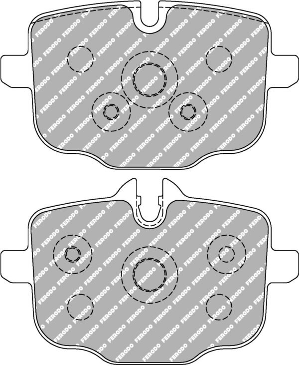 FER-FCP4381H - Ferodo DS2500 Brake Pads; Rear - Image 3