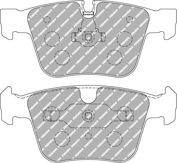 FER-FCP4413H - Ferodo DS2500 Brake Pads; Rear - Image 3