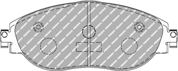 FER-FCP4425H - Ferodo DS2500 Brake Pads; Front - Image 3