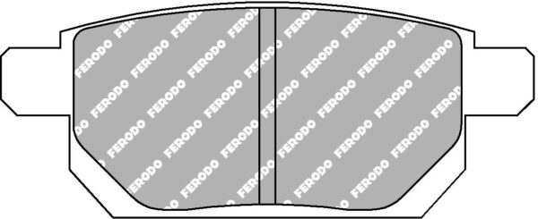 FER-FCP4430H - Ferodo DS2500 Brake Pads; Rear - Image 3