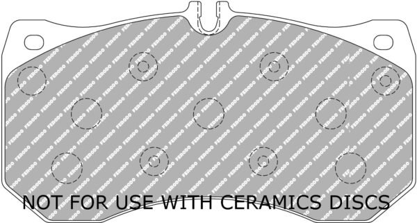 FER-FCP4466H - Ferodo DS2500 Brake Pads; Front - Image 3