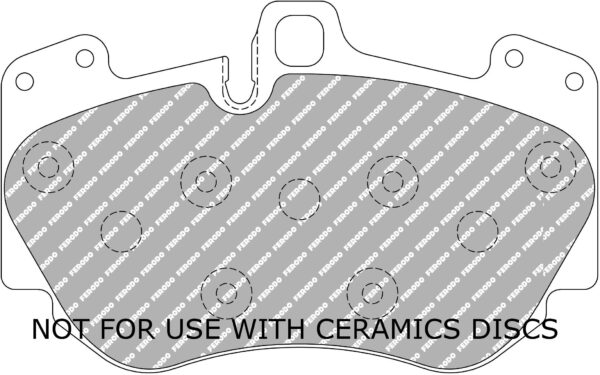 FER-FCP4467H - Ferodo DS2500 Brake Pads; Front - Image 3