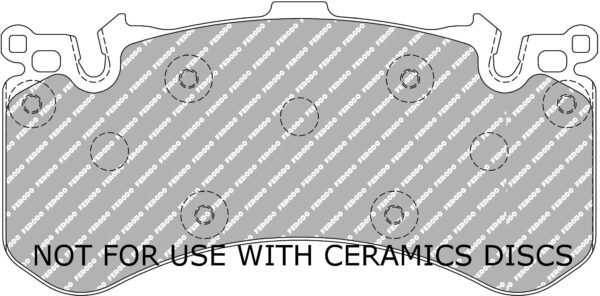 FER-FCP4468H - Ferodo DS2500 Brake Pads; Front - Image 3