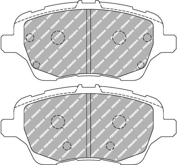 FER-FCP4612H - Ferodo DS2500 Brake Pads; Front - Image 3