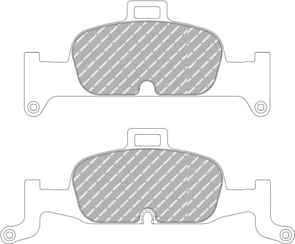 FER-FCP4616H - Ferodo DS2500 Brake Pads; Front - Image 3