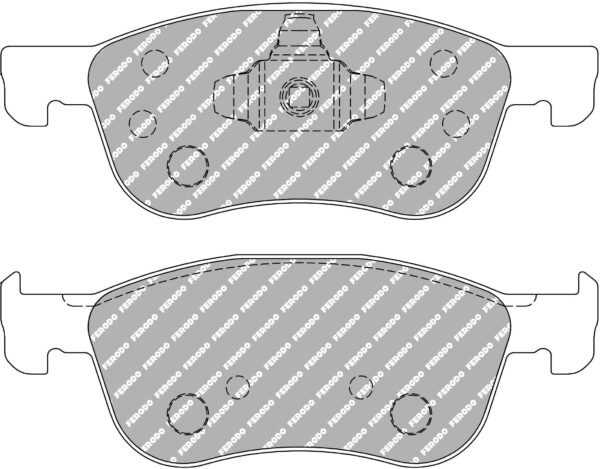 FER-FCP4816H - Ferodo DS2500 Brake Pads; Front - Image 3