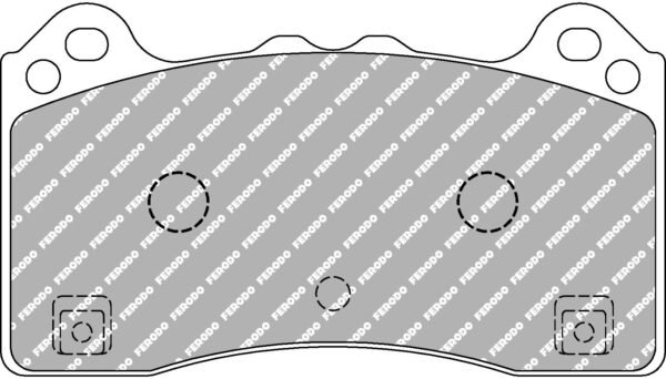 FER-FCP4830H - Ferodo DS2500 Brake Pads; Front - Image 3