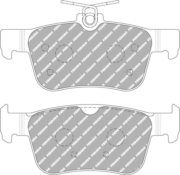 FER-FCP5086W - Ferodo DS1.11 Brake Pads; Rear - Image 3