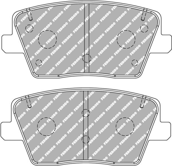 FER-FCP5100H - Ferodo DS2500 Brake Pads; Rear - Image 3