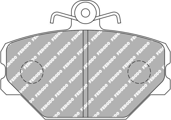 FER-FCP524R - Ferodo DS3000 Brake Pads; Front - Image 3