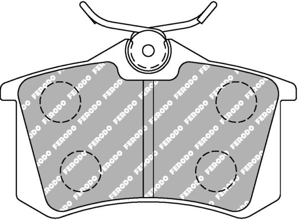 FER-FCP541Z - Ferodo DS UNO Brake Pads; Front/Rear - Image 3