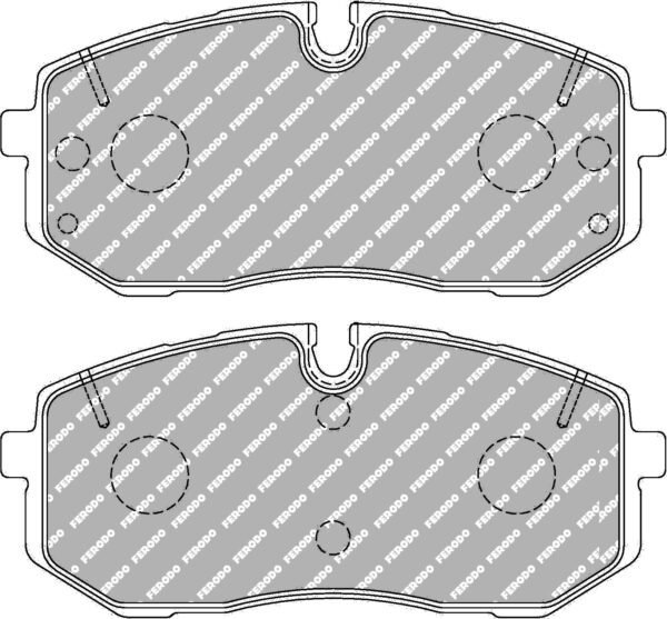FER-FCP5508H - Ferodo DS2500 Brake Pads; Front - Image 3