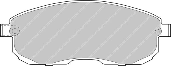 FER-FCP691H - Ferodo DS2500 Brake Pads; Front - Image 3