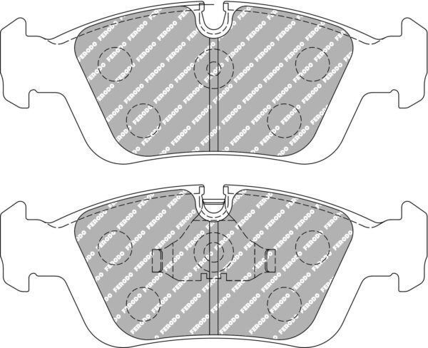 FER-FCP725W - Ferodo DS1.11 Brake Pads; Front - Image 3