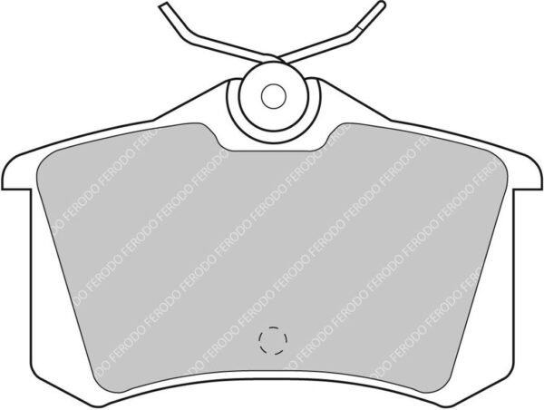FER-FCP726H - Ferodo DS2500 Brake Pads; Rear - Image 3