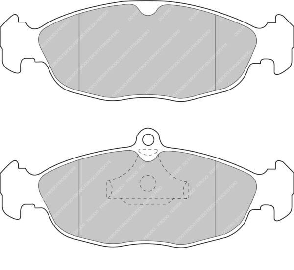 FER-FCP732H - Ferodo DS2500 Brake Pads; Front/Rear - Image 3