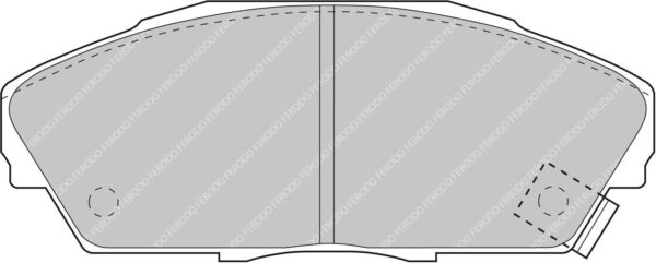 FER-FCP748H - Ferodo DS2500 Brake Pads; Front - Image 3