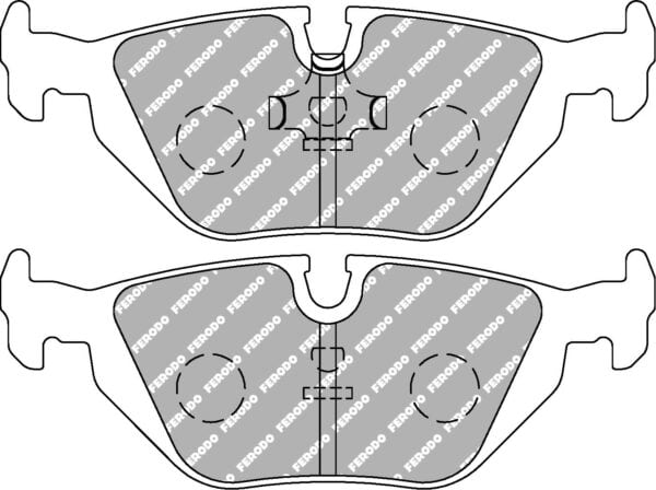 FER-FCP850H - Ferodo DS2500 Brake Pads; Rear - Image 3