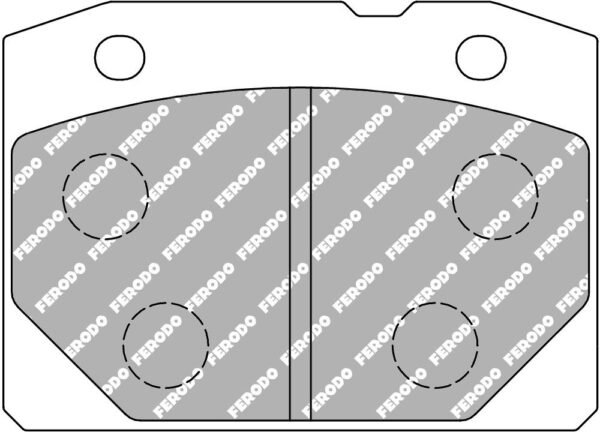 FER-FCP96H - Ferodo DS2500 Brake Pads; Front - Image 3