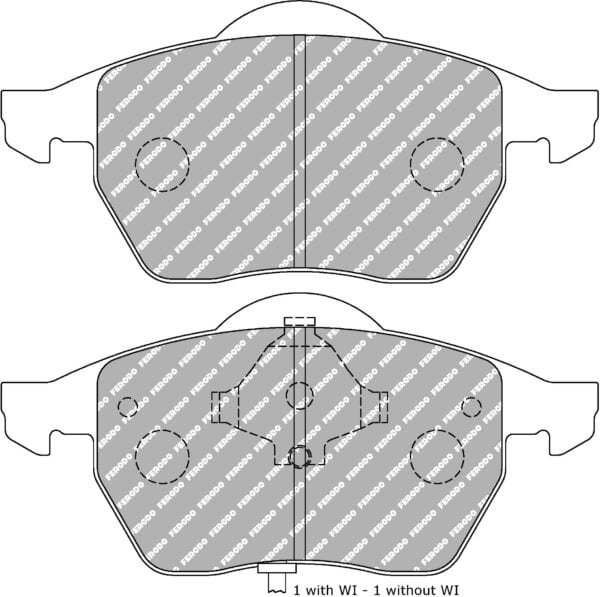FDS1463 - Ferodo DS Performance Brake Pads; Front - Image 3