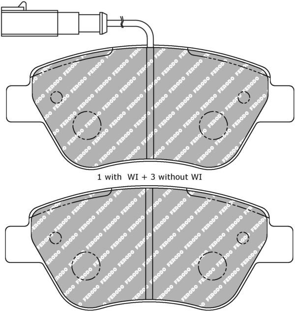 FDS1466 - Ferodo DS Performance Brake Pads; Front - Image 3