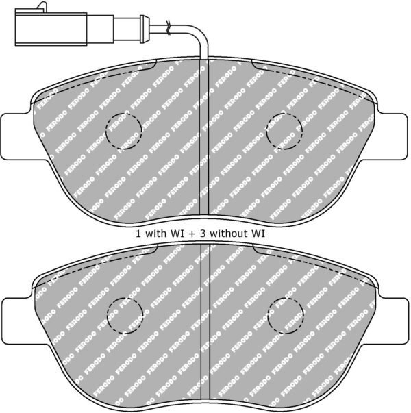FDS1467 - Ferodo DS Performance Brake Pads; Front - Image 3