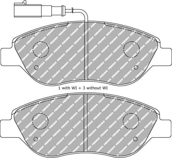 FDS1468 - Ferodo DS Performance Brake Pads; Front - Image 3