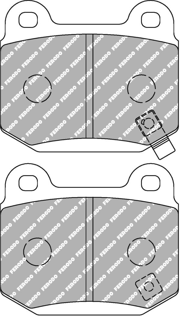 FDS1562 - Ferodo DS Performance Brake Pads; Front/Rear - Image 3