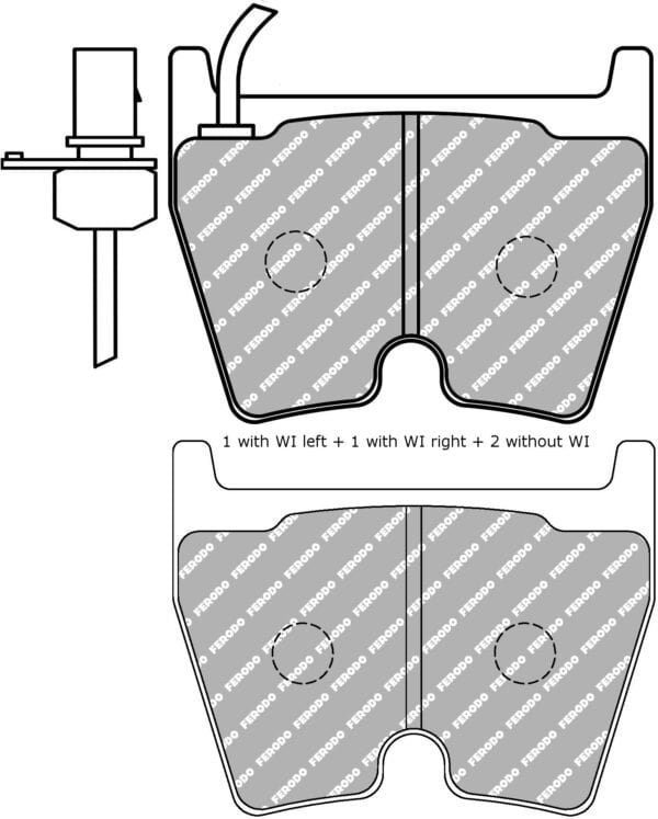 FDS1664 - Ferodo DS Performance Brake Pads; Front - Image 3
