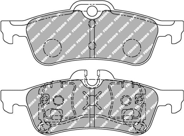 FDS1676 - Ferodo DS Performance Brake Pads; Rear - Image 3