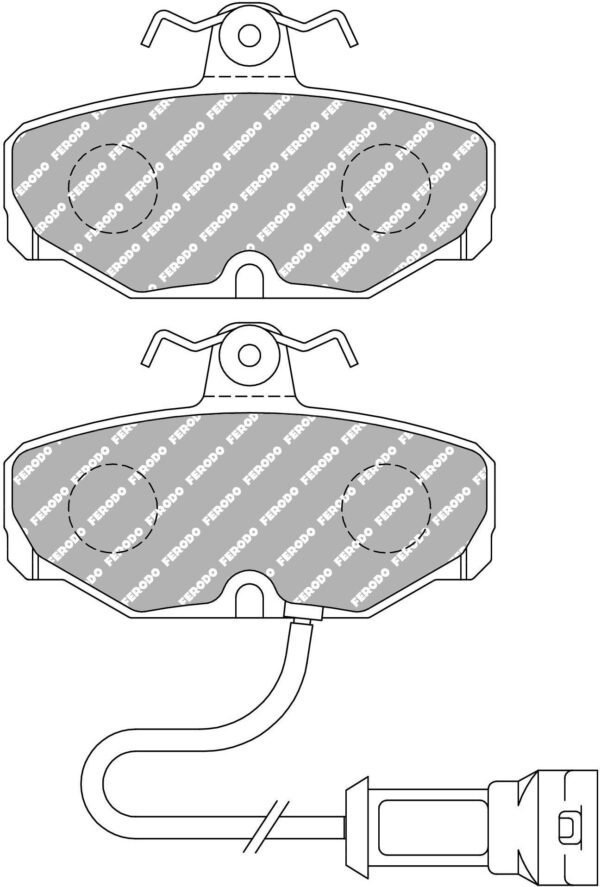 FDS408 - Ferodo DS Performance Brake Pads; Rear - Image 3