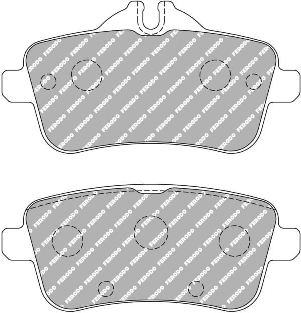 FDS4587 - Ferodo DS Performance Brake Pads; Rear - Image 3