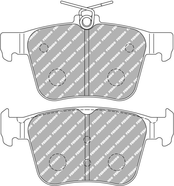 FDS4697 - Ferodo DS Performance Brake Pads; Rear - Image 3