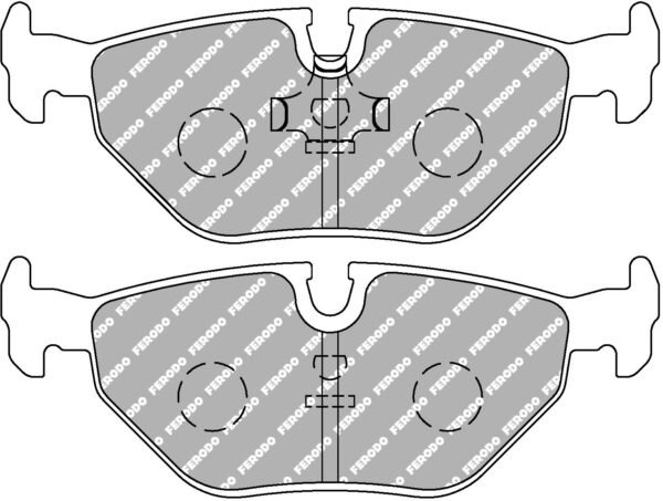 FDS578 - Ferodo DS Performance Brake Pads; Rear - Image 3