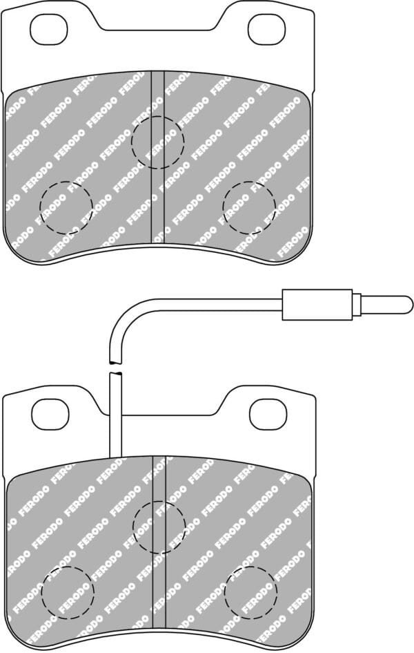 FDS745 - Ferodo DS Performance Brake Pads; Front - Image 3