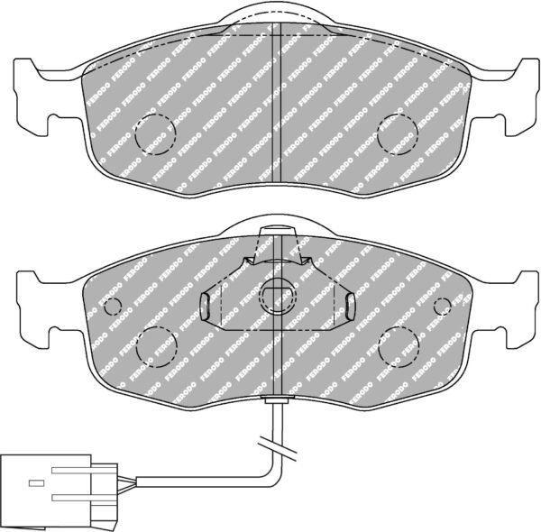 FDS766 - Ferodo DS Performance Brake Pads; Front - Image 3