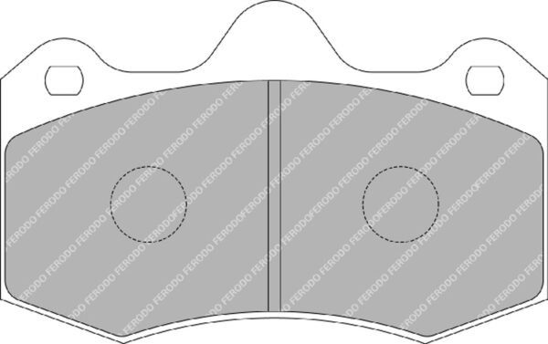 FER-FRP3083H - Ferodo DS2500 Brake Pads; Front/Rear - Image 3