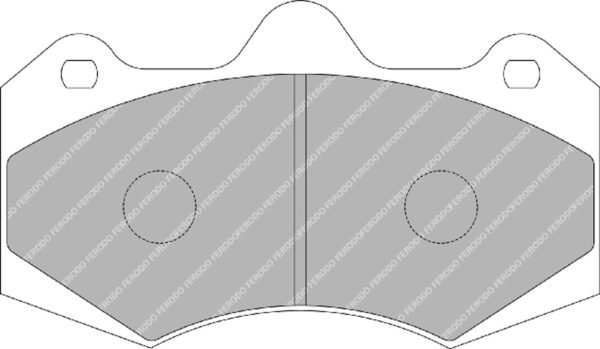 FER-FRP3084H - Ferodo DS2500 Brake Pads; Front - Image 3