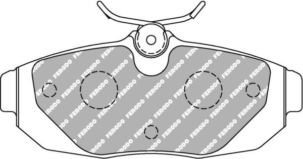 FER-FRP3130H - Ferodo DS2500 Brake Pads; Rear - Image 3