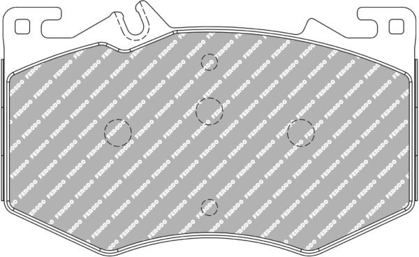 FER-FRP3166H - Ferodo DS2500 Brake Pads; Front - Image 3