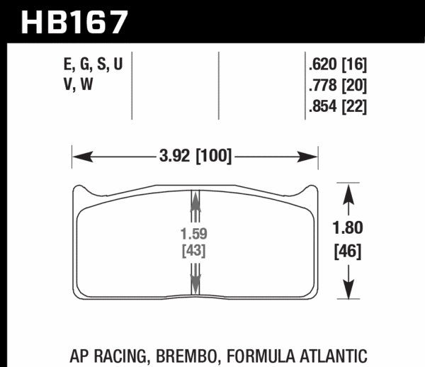 HB167G.778 - Hawk DTC-60 Brake Pads; - Image 3