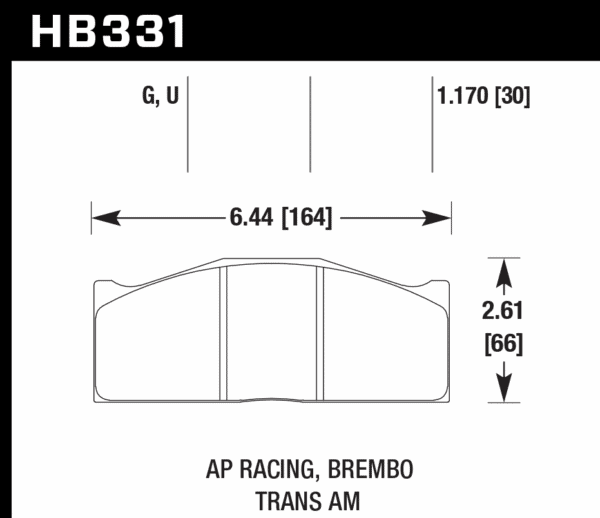 HB331Q1.17 - Hawk DTC-80 Brake Pads; - Image 3