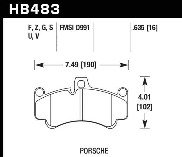 HB483Q.635 - Hawk DTC-80 Brake Pads; Front - Image 3