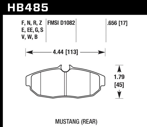 HB485W.656 - Hawk DTC-30 Brake Pads; Rear - Image 3