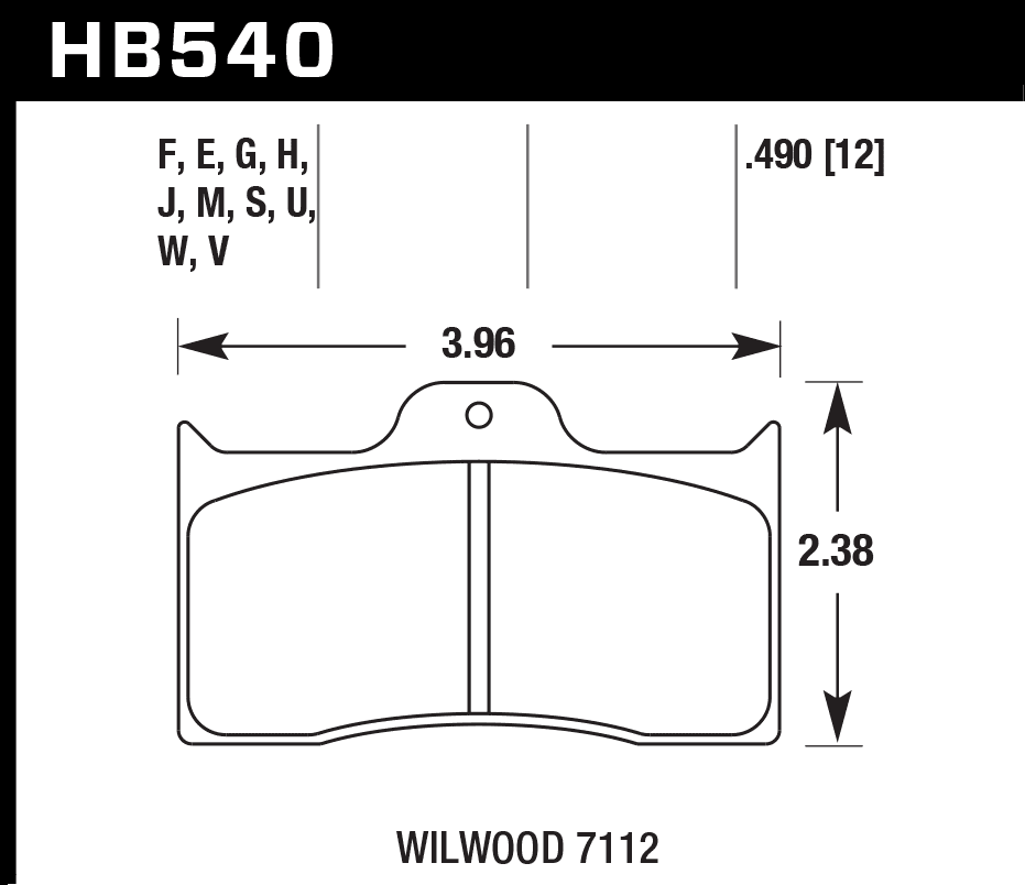 HB540F.490 - Hawk HPS Brake Pads; - Image 3
