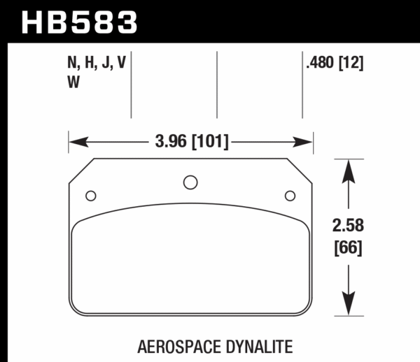 HB583F.480 - Hawk HPS Brake Pads; - Image 3