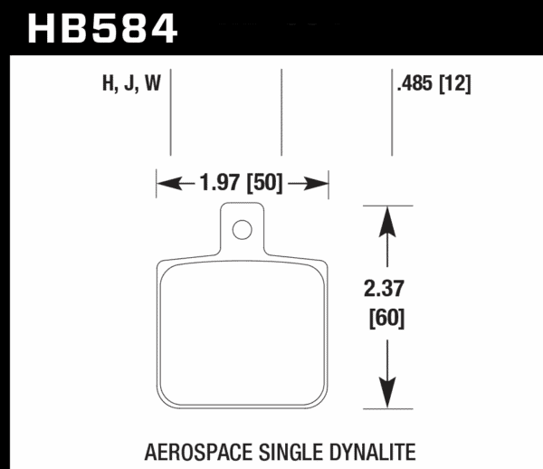 HB584F.485 - Hawk HPS Brake Pads; - Image 3