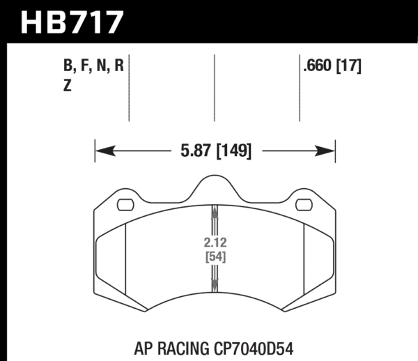 HB717B.660 - Hawk HPS 5.0 Brake Pads; - Image 3