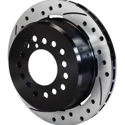 160-11374-BK – Wilwood SRP Rotor & Hat – 280x20mm Curved Slotted & Cross Drilled Right