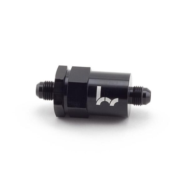 Hybrid Racing- Black Inline Fuel Filter -6AN to -6AN (Universal)